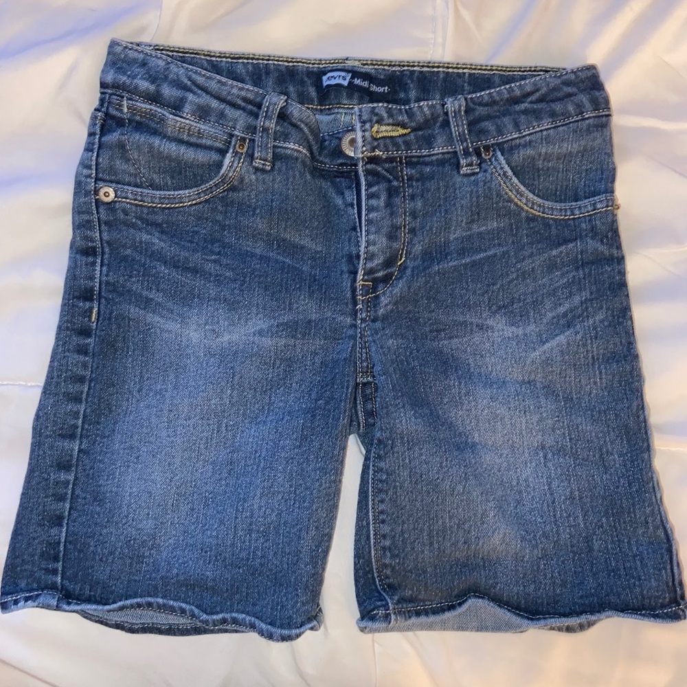 Levi’s Girls Denim Midi Shorts